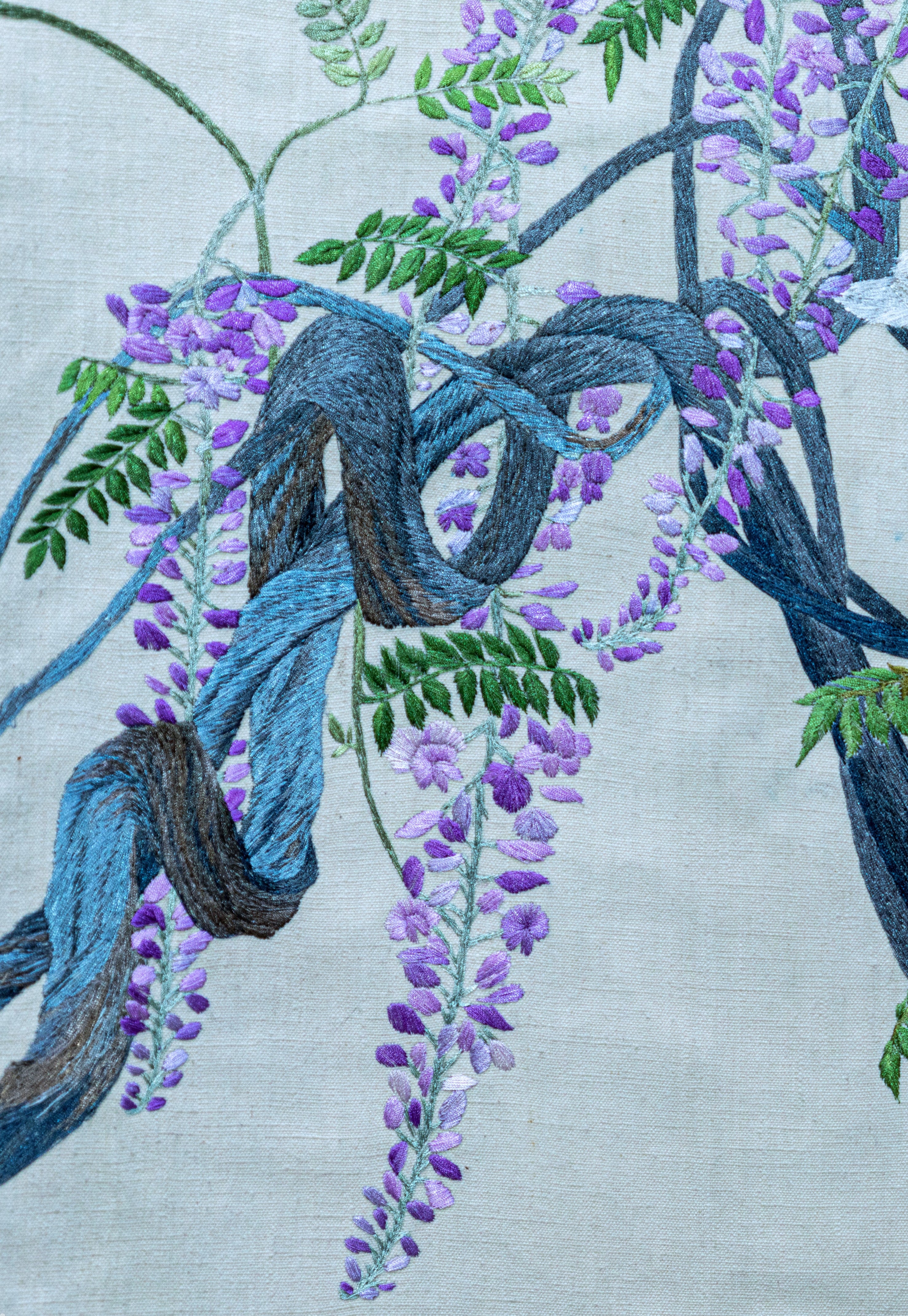Wisteria & Egrets