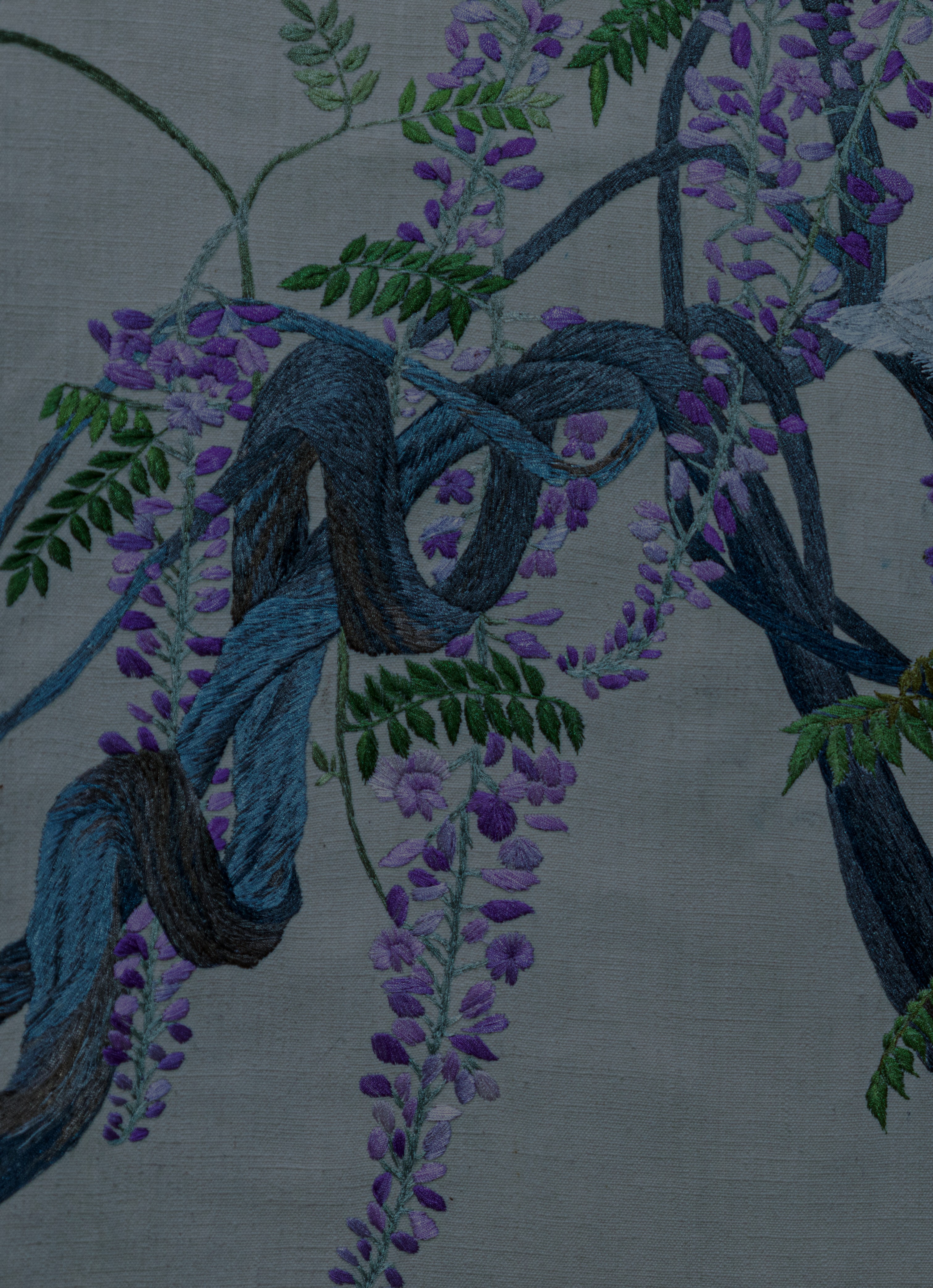 Egrets and Wisteria - Main