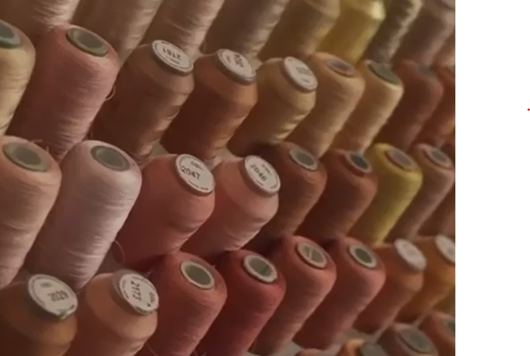Spools of silk thread
